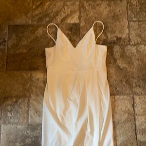 BHLDN Caron V-Neck Crepe Dress